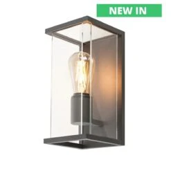 Quadrulo Lantern Wall Light IP44 240v Max Wattage 15w E27 Anthracite Finish