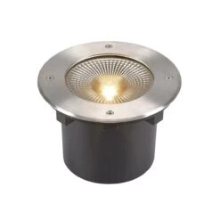 Rocci 200 - Round Recessed Ground Light Stainless Steel Bezel 100-277v 16W 3000K 1530 Lumens IP65 120 Degree Beam