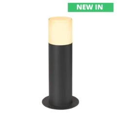 Grafit 30 - 240v - Circular Outdoor Bollard/Path Light - Anthracite Powder Coated Aluminium