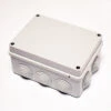 10 Way Junction Box With Rubber Grommets, Grey