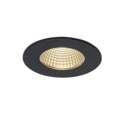 PATTA-I - 11w Fixed Round Black 240v IP65 3000k 910 Lumens 38 Degree Beam Angle Recessed Soffit Light