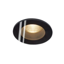 PATTA-F - Fixed Round Black 240v IP65 11w 3000k 745 Lumens 38 Degree Beam Angle Recessed Soffit Light
