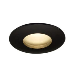 OUT 65 - Fixed Round Black 240v IP65 11w 3000k 510 Lumens 38 Degree Beam Angle Recessed Soffit Light