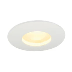 OUT 65 - Fixed Round White 240v IP65 11w 3000k 640 Lumens 38 Degree Beam Angle Recessed Soffit Light