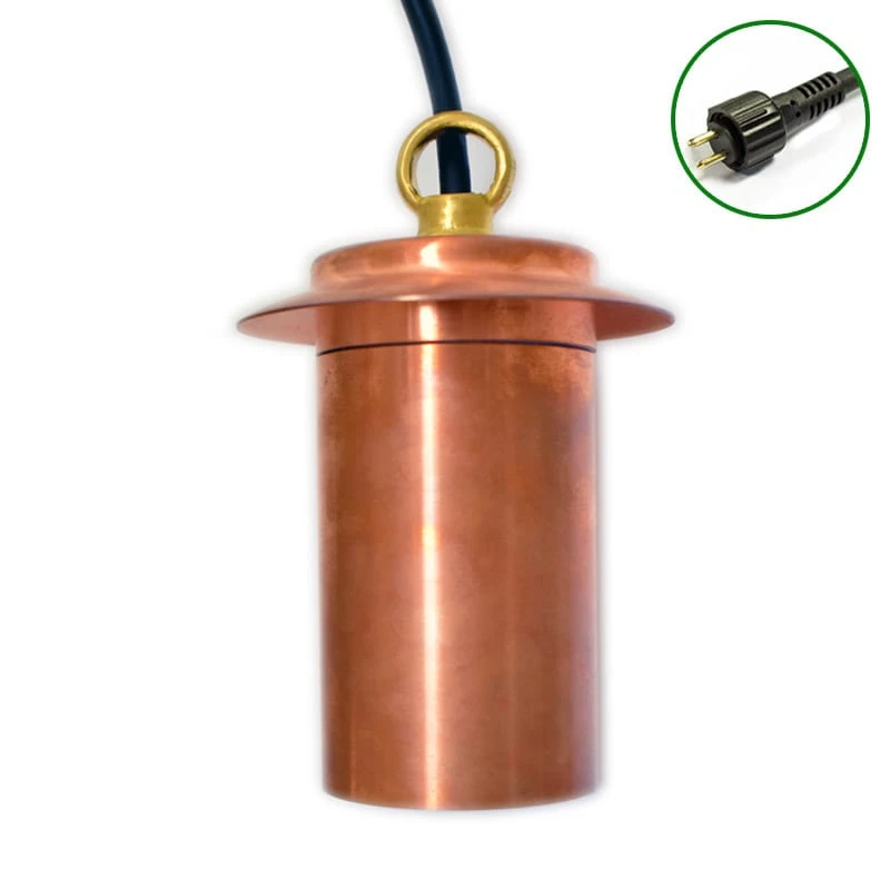 Pergolux - 12v Hanging Light - Natural Copper - Maximum 35w MR16 - IP54 - Plug & Play - 3 Colour Choices
