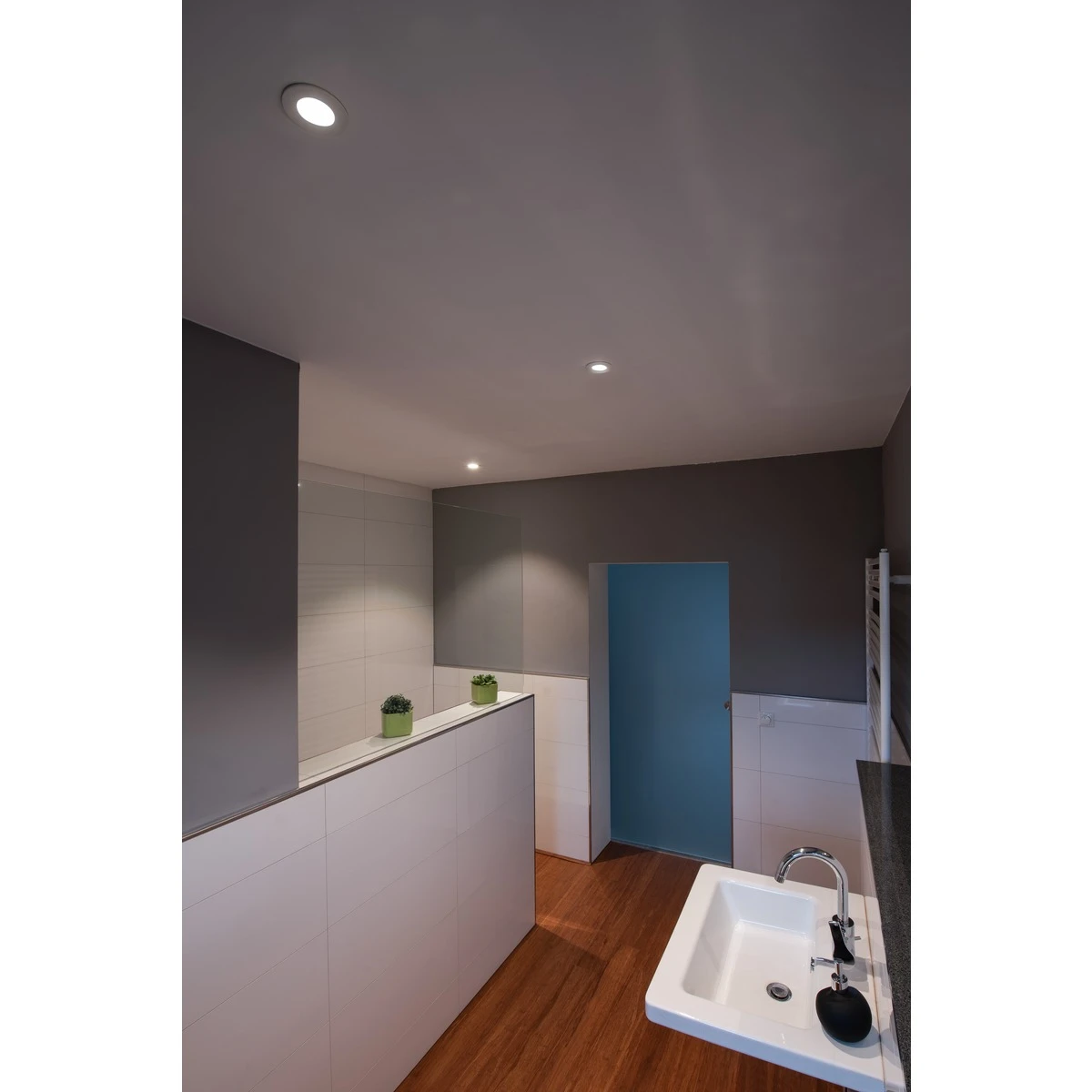 PATTA-I - 7.3w Fixed Round Matt White 240v IP65 1800-3000k 440 Lumens 38 Degree Beam Angle Recessed Soffit Light - Image 4