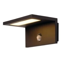 Angolux PIR Sensor - Outdoor Security Wall Light - 240v - Anthracite 9.8w 3000k 560 Lumens IP44