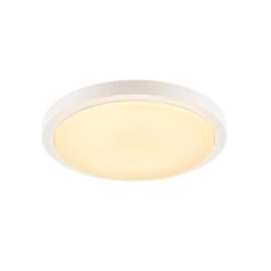 Ainos Microwave Sensor - Outdoor Wall Light - 240v White Polycarbonate LED 22w 3000k 1430 Lumens IP44