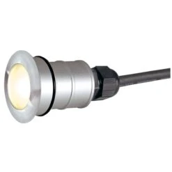 Power Trail-Lite Round - Outdoor Recessed Light - 12v 316 Stainless Steel 1.4w 3000k IP67 Fixed Up Light