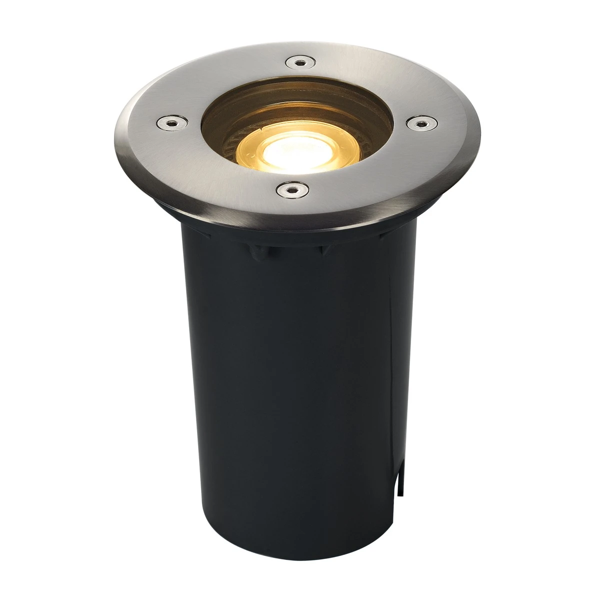 Solasto - 230v GU10 - 304 Stainless Steel IP67 Fixed Round Recessed Spotlight Also Available With Square Bezel