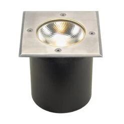 Rocci-240v-316 Stainless Steel Bezel & Aluminium 9.8w 3000k 580 Lumens IP67 120 Degree Beam Fixed Square Recessed Light
