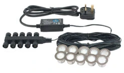 Ikon 12v DC - 30mm Kit IP67 0.45w 6500 Daylight White - Recessed - 304 Polished Stainless Steel