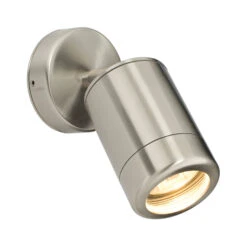 Atlantis 240v - Adjustable Outdoor Wall Light 316i Marine Grade Stainless Steel IP65 GU10