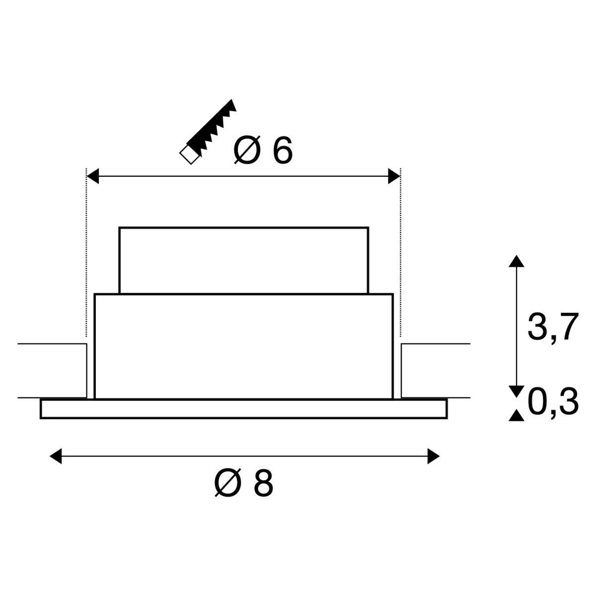 PATTA-I - 7.3w Fixed Round Matt White 240v IP65 1800-3000k 440 Lumens 38 Degree Beam Angle Recessed Soffit Light - Image 7
