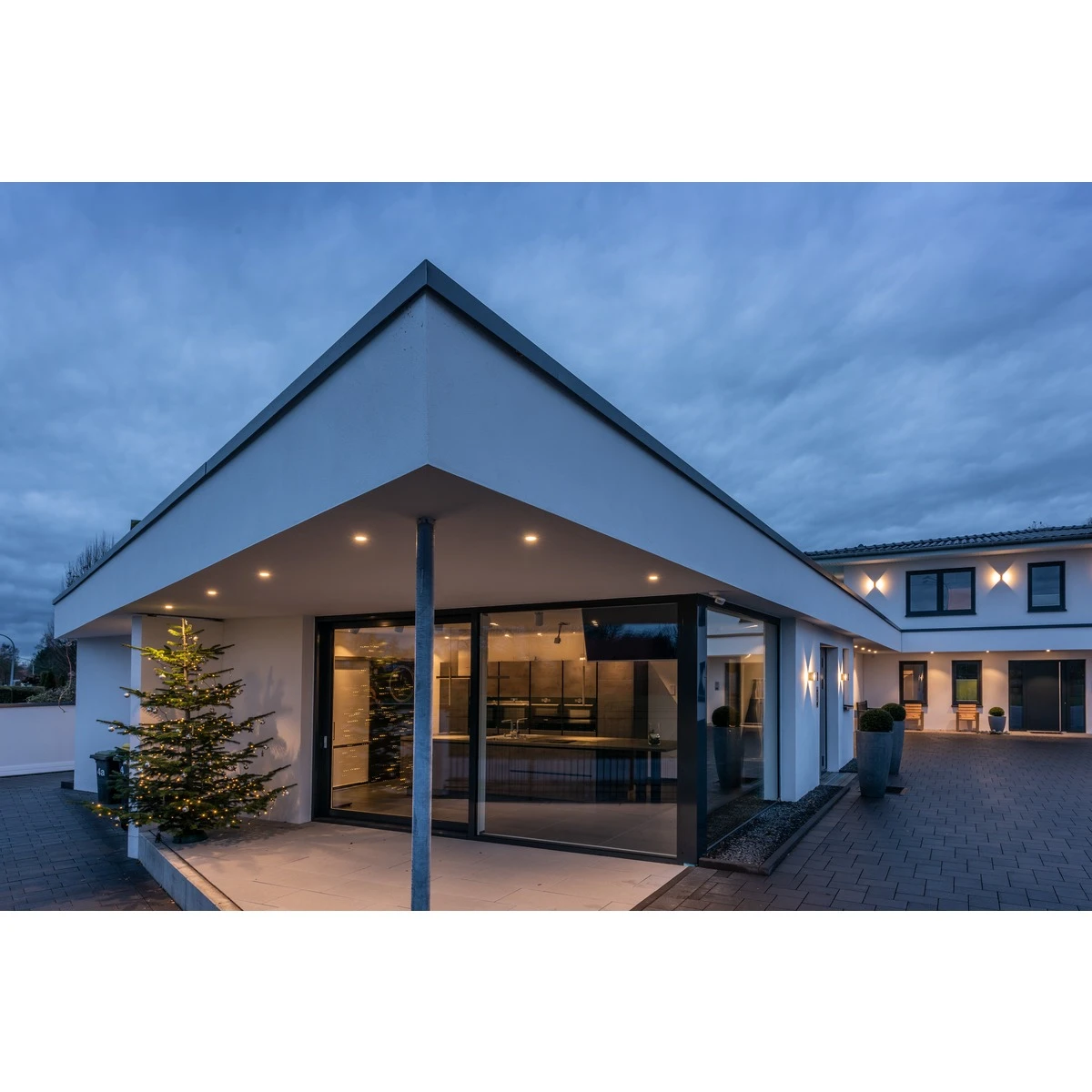 Dolix Out - Fixed Round Aluminium Bezel 240v GU10 IP65 Recessed Soffit Light Available In 4 Finishes - Image 2