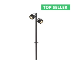 Sitra 360 SL Spike IP44 240v GX53 Anthracite Finish Twin Headed Spiked Path Light