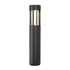 Slots 45 - Anthracite IP44 6.3w 3000k 230v 200 Lumens 465mm Tall - Surface Bollard - Choice Of 2 Heights & 2 Colours