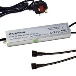 24V Constant Voltage Twin Output LED Driver DC 45W OR 60W Dconnect 24V Plug & Play