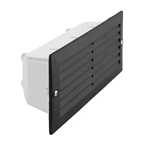 Eco Plain & Louvre - Black - IP44 40W - 240v - Image 3
