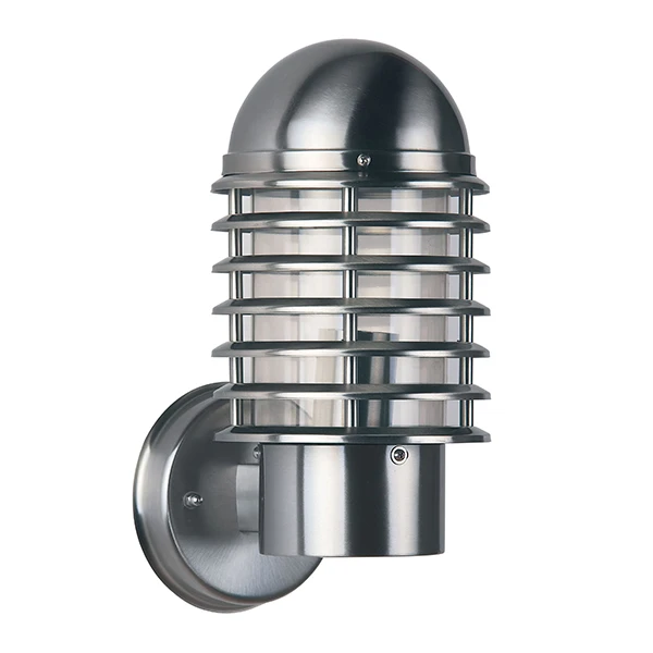 Louvre - Outdoor Wall Light - 240v 304 Stainless Steel IP44 E27 - Image 2