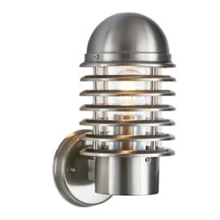 Louvre - Outdoor Wall Light - 240v 304 Stainless Steel IP44 E27