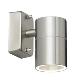Canon - Outdoor Fixed Wall Down Light - 240v IP44 35W GU10 Polished Stainless Steel