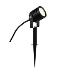 Luminatra - Black 240v IP65 4w 4000k 300 Lumens 45 Degree Beam Angle - Spike Light Choice 2 Colours