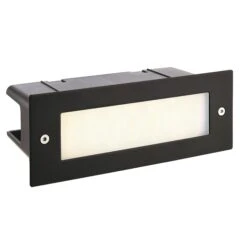 Seina Plain IP44 3.5W Cool White Black Finish- 220 - 240v