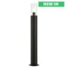 Hayden Anthracite Grey Stainless Steel Bollard 240v IP44 800mm Tall E27