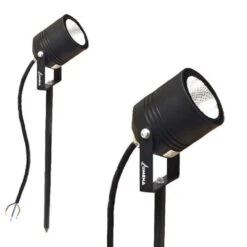 AlvaLED – 10W Black LED Spike Light (240V) 3000K – 10° And 38° Beam Angles IP65