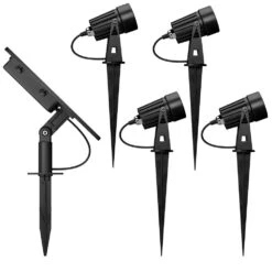 Atlas Solar Spotlights (Set Of 4) - Black