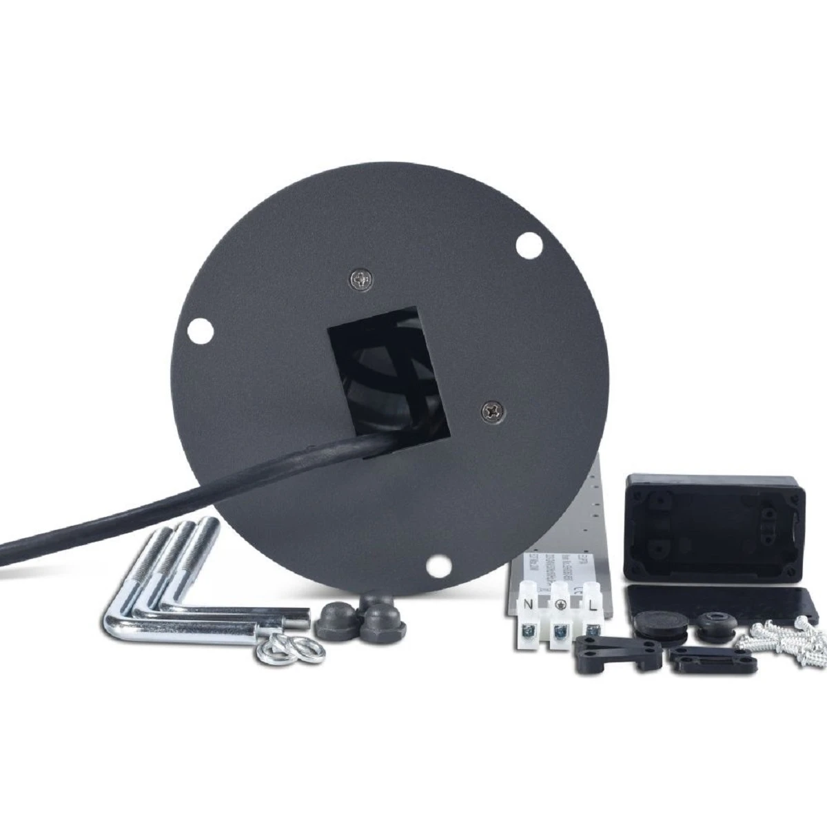 Stella - Graphite IP54 E27 240v Max 20w 650mm Height Surface Or Spike Mounted Bollard - Image 3