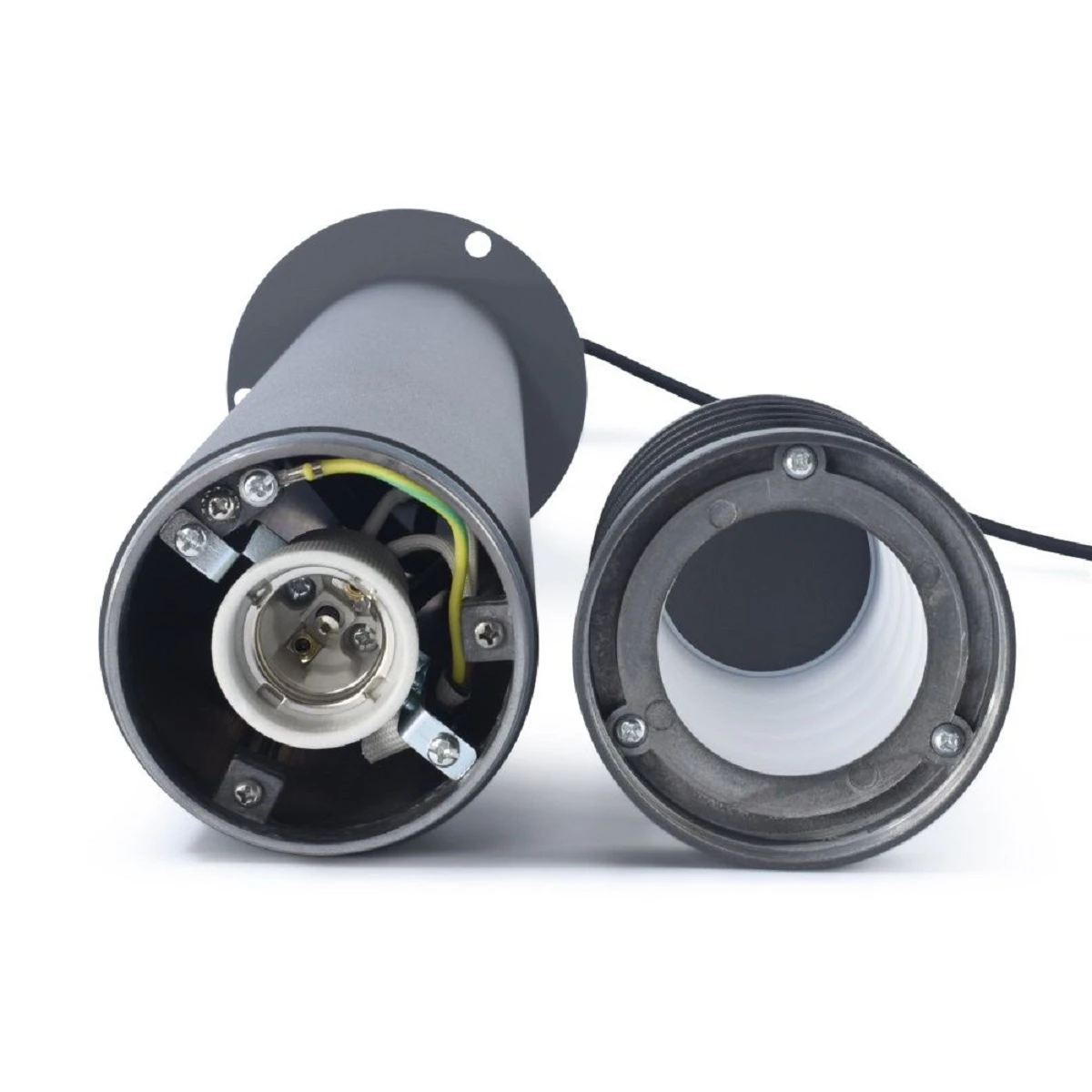 Stella - Graphite IP54 E27 240v Max 20w 650mm Height Surface Or Spike Mounted Bollard - Image 2