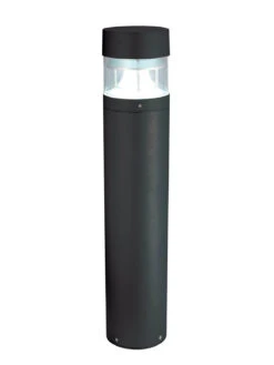 Zone - Black - IP65 240v E27 Max 60w- 980mm Height - Surface Or Root Mounted Bollard