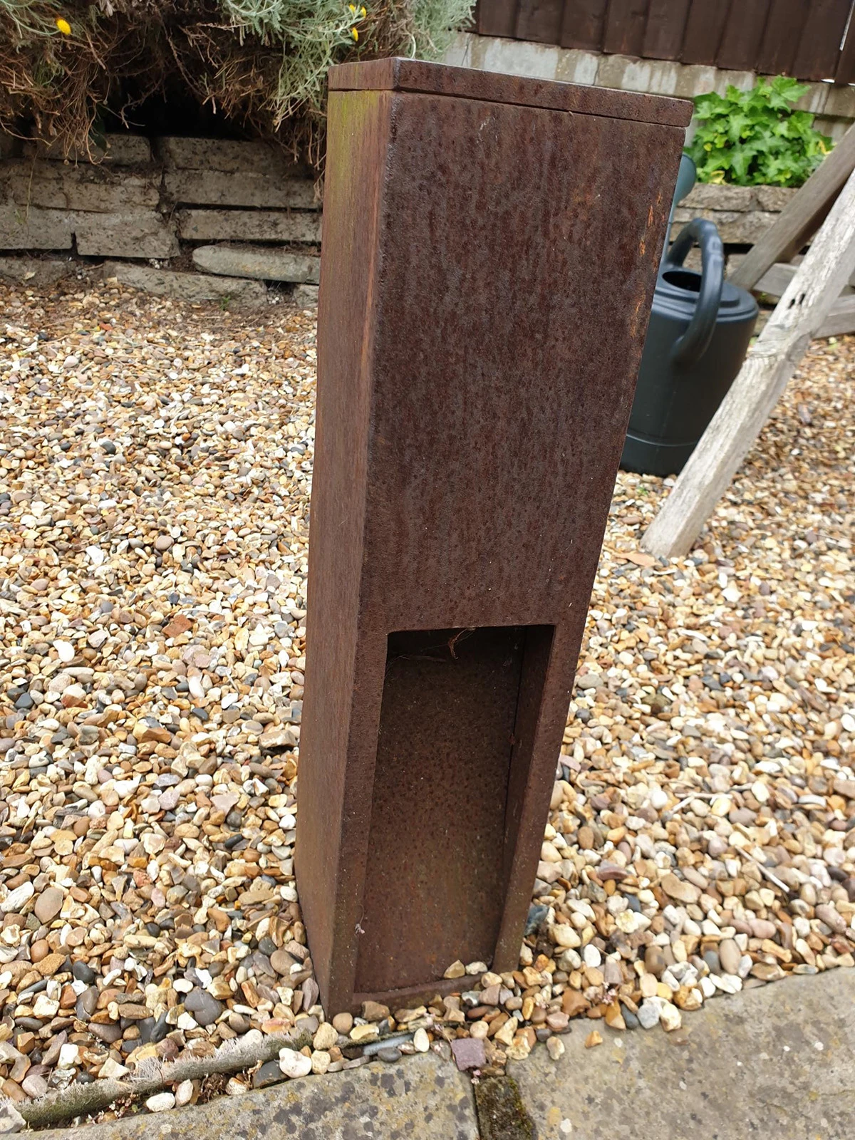 Rusty Slot - Rusted Iron - FeCSi Steel IP44 Max Watts 11w E27 - 230v 50cm - Surface Or Spike Bollard In 2 Heights - Image 9
