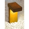 Rusty Pathlight - Rusted Iron - FeCSi Steel IP55 8.9w 3000k 220-240v 400 Lm 40cm - Surface Or Spike Bollard - 2 Heights
