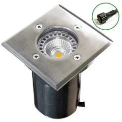 Cubik - Outdoor Recessed Light - 304 Stainless Steel 12v Plug & Play IP67 Fixed Up Light