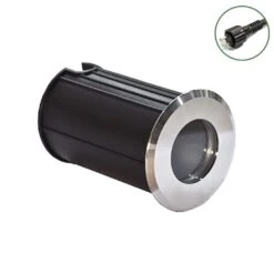 Decimina - Deck Light 12v MR11 Max 20w IP67 Stainless Steel - Plug & Play - Choice Of Clear Or Frosted Lenses