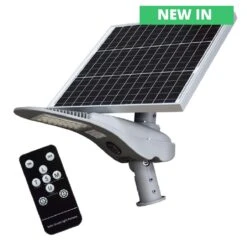 ViaMAX Dominium Solar LED Street Light - 6000K Cool White 3000 Lumens IP65 - 76mm Spigot