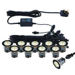 Ikon Pro 12v DC - 35mm Kit IP67 0.75w CCT 3000k/4000k - Recessed - Black