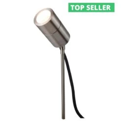 Compact Spike Spotlight, 240v 316 Stainless Steel, GU10, IP65