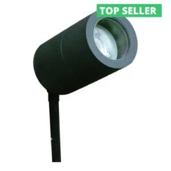 Compact Black Powder Coated 12v - Aluminium IP65 MR16 Spike Spotlight