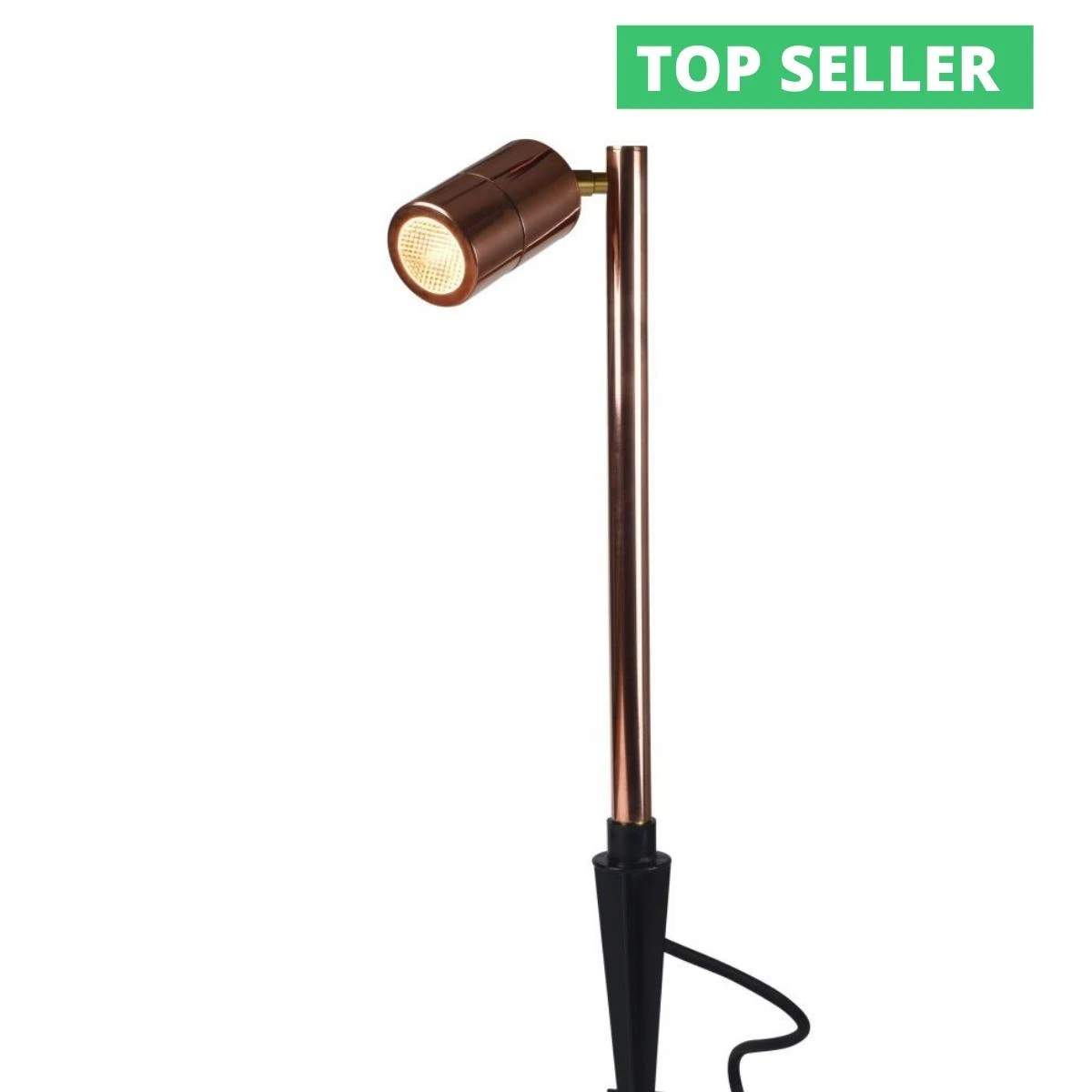 Pole Spot Solo - 12v - Copper IP65 MR16 Spike Spotlight - Choice Of 4 Colour Finishes