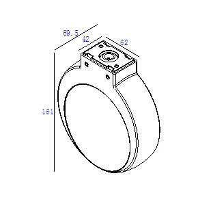 Lumex 240 -Outdoor Wall Light Grey 8w 3000k IP65 689 Lumens 90 Degree Beam Angle - Down Light - Image 5