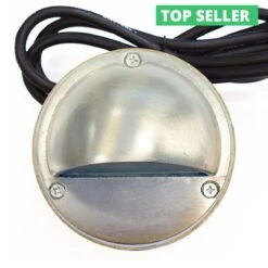 Eyelite 240v IP54 Garden Step Light – G9 Aged Silver Finish With 1.5m Cable