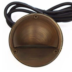 Eyelite 12V Step Light -IP54 - G4 Brass (Rustic Bronze Finish) - VERSA Plug & Play