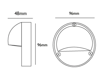 Eyelite 12v IP54 - G4 Aged Silver Finish – Versa Plug & Play Step Light - Choice Of 2 Finishes - Image 3