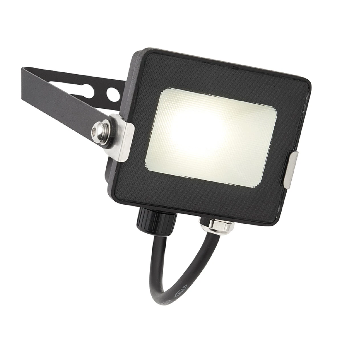 Salde IP65 10w Cool White Floodlight With Optional PIR, Photocell And Microwave Sensors - Black 240v