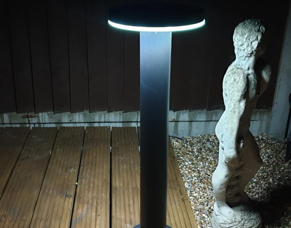 Pro Solar HALOPOST 800mm Black - Solar Post Light In Warm White 3000k Or Cool White 6000k LEDs - Image 8