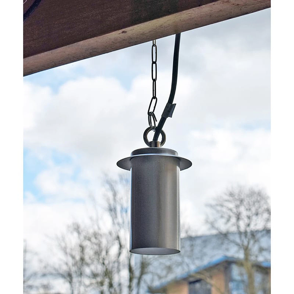 Pergolux - 12v Hanging Light - Anodised Satin Silver - Maximum 35w MR16 - IP54 - Open Cable - 3 Colour Choices - Image 3